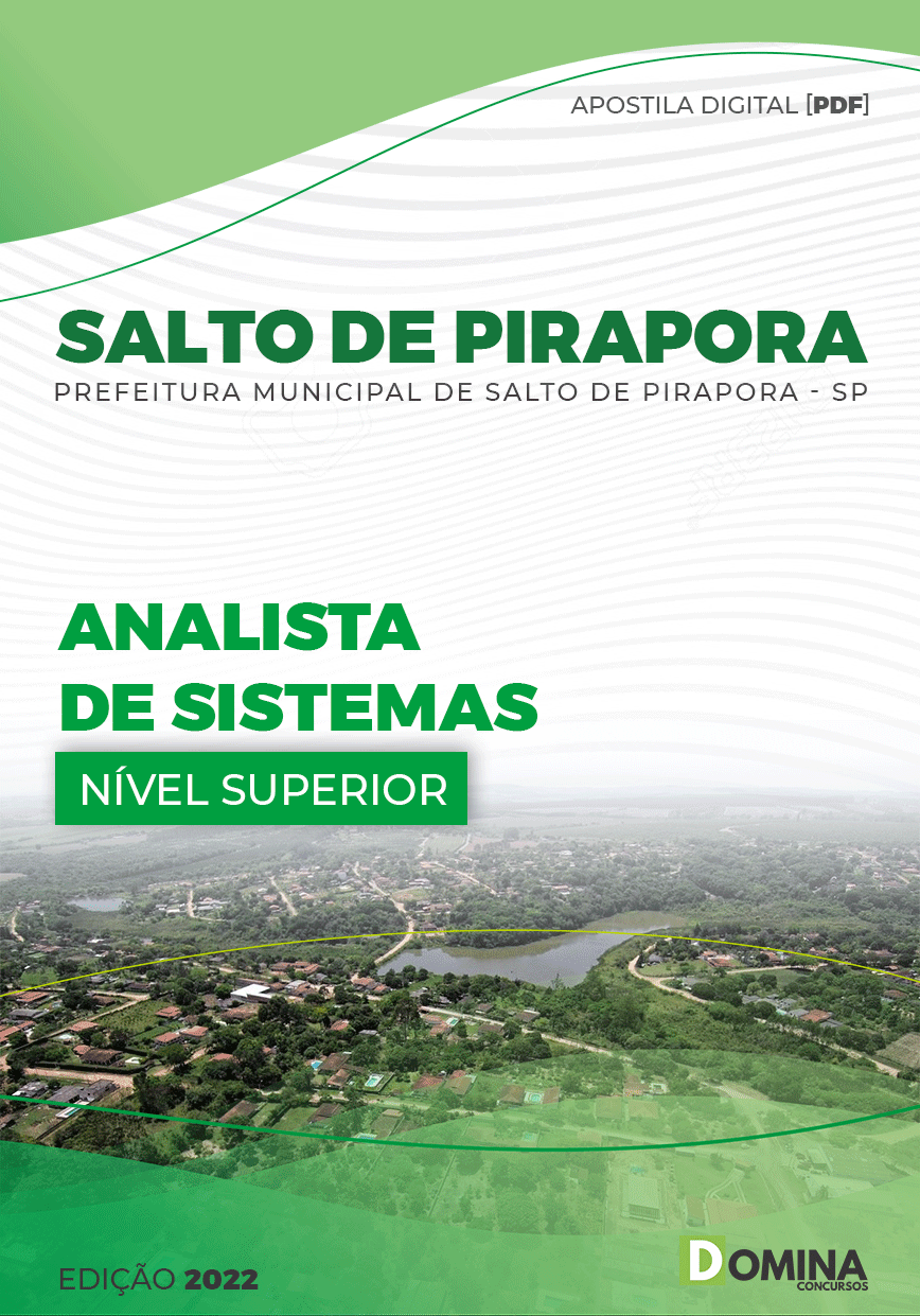 Apostila Pref Salto Pirapora SP 2022 Analista Sistema