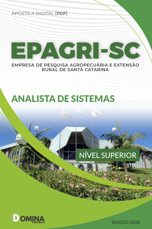 Apostila Digital Concurso EPAGRI SC 2023 Analista Sistemas
