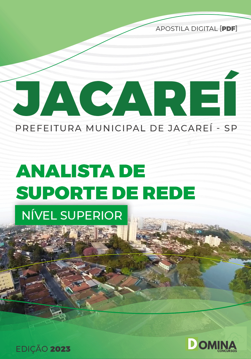 Apostila Pref Jacareí SP 2023 Analista Suporte Rede