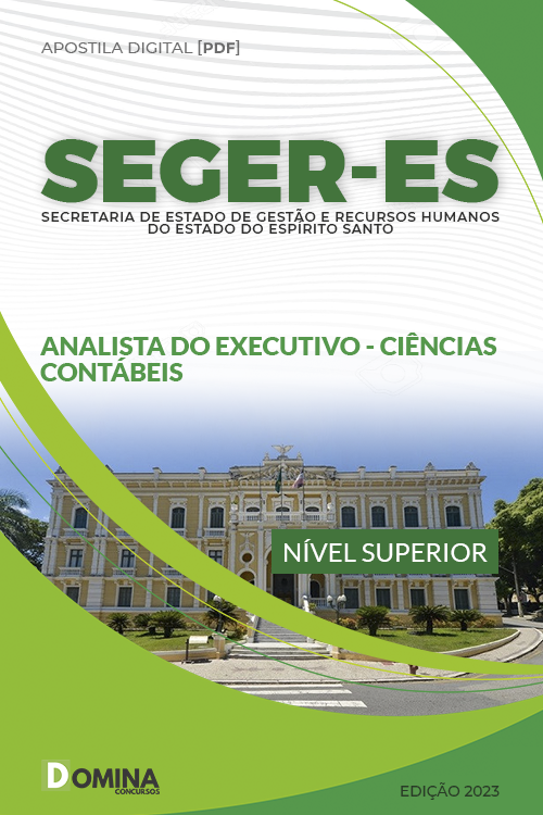 Apostila SEGER ES 2023 Analista Executivo Ciências Contabéis