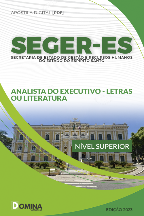 Apostila SEGER ES 2023 Analista Executivo Letras Literatura