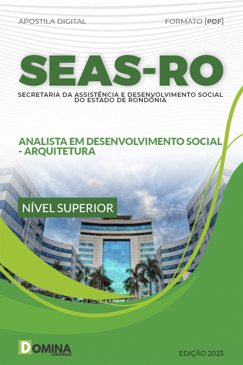 Apostila SEAS RO 2023 Analista Desenvolvimento Arquitetura