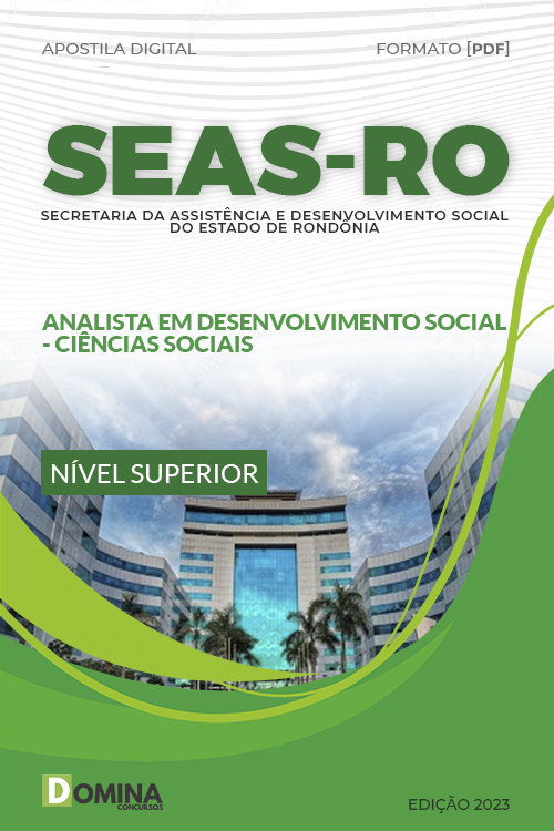 Apostila SEAS RO 2023 Analista Desenvolvimento Ciências Sociais