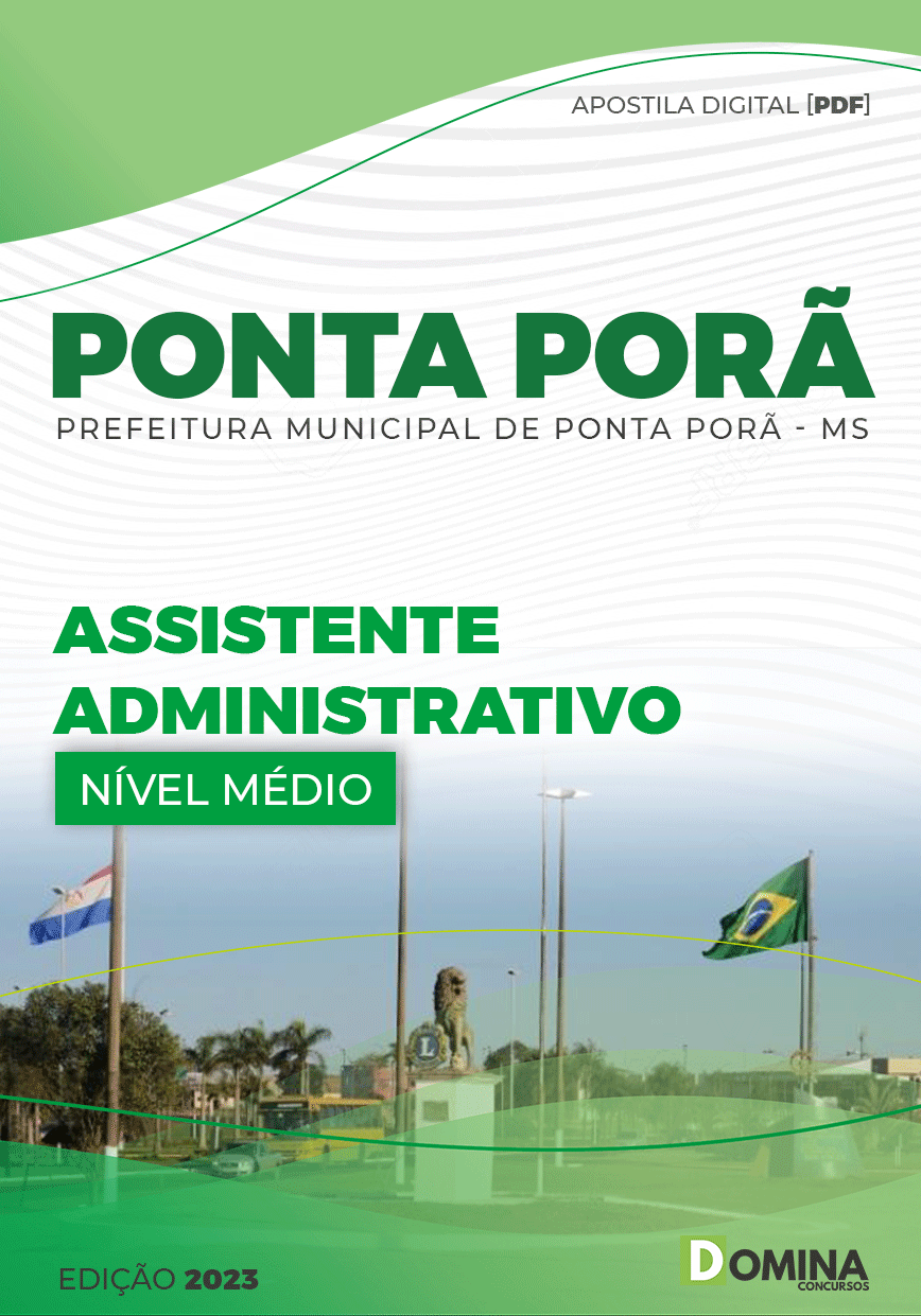 Apostila Pref Ponta Porã MG 2023 Assistente Administrativo