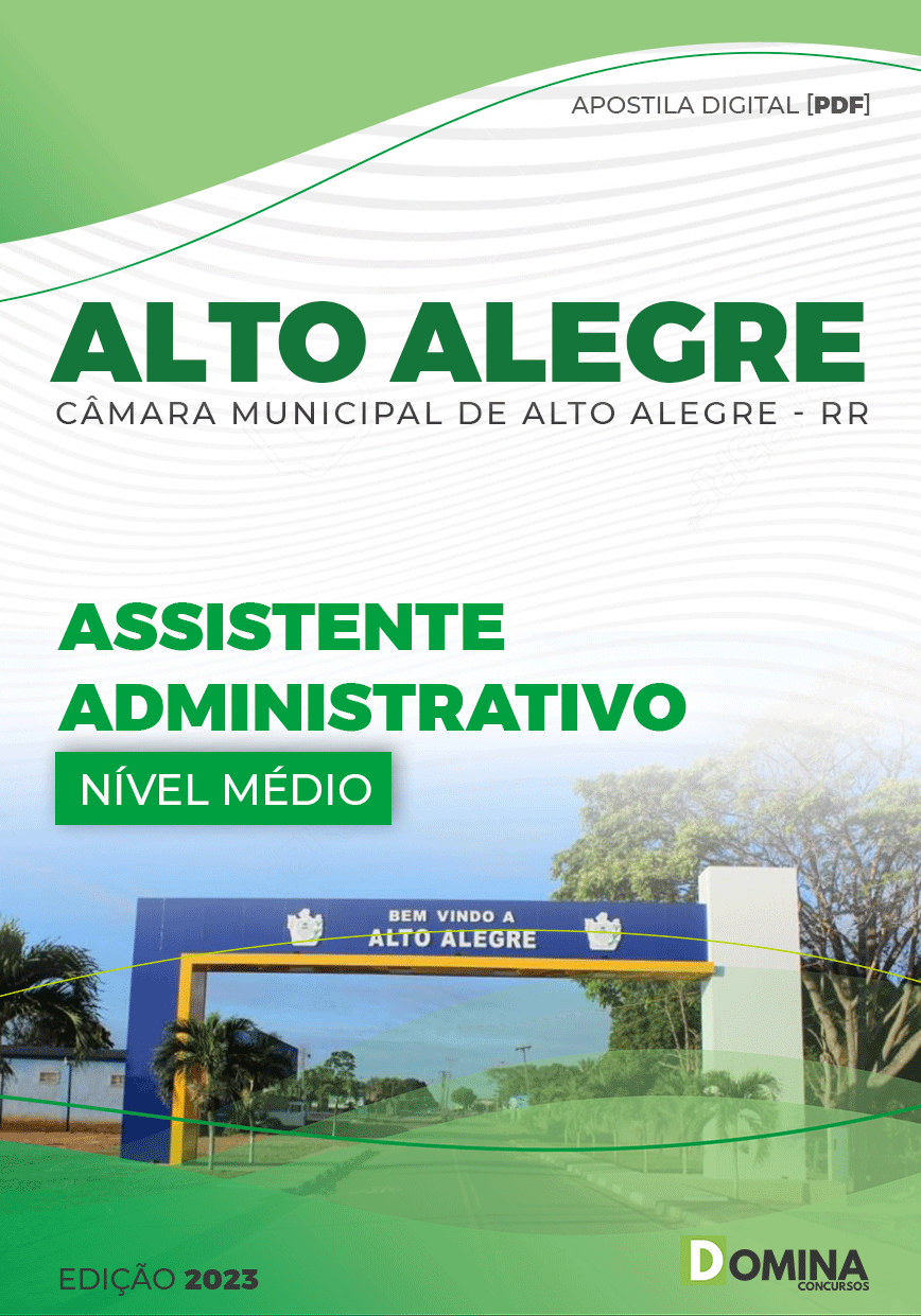 Apostila Câmara Alto Alegre RR 2023 Assistente Administrativo