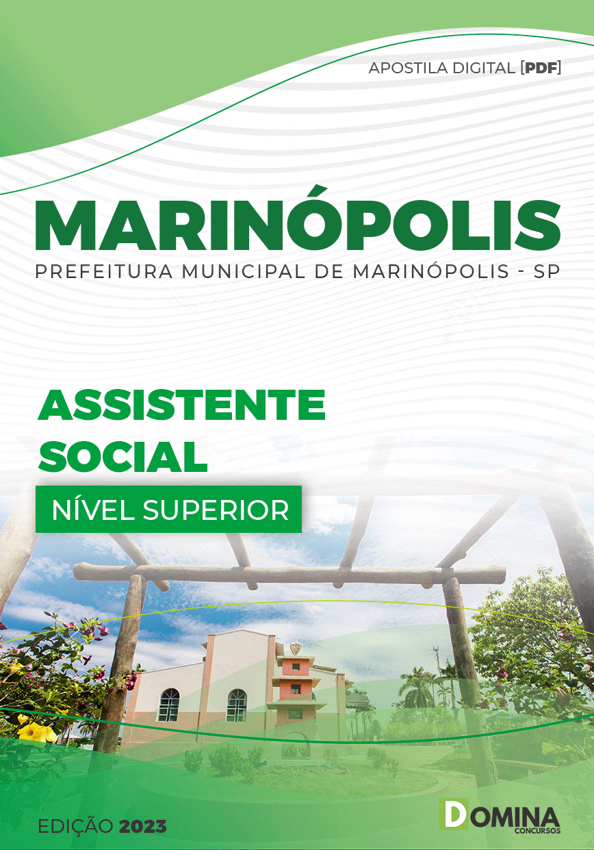 Apostila Digital Pref Marinópolis SP 2023 Assistente Social