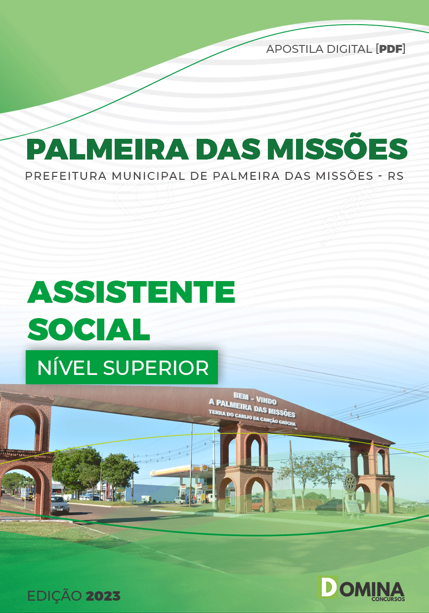 Apostila Pref Palmeira Missões RS 2023 Assistente Social