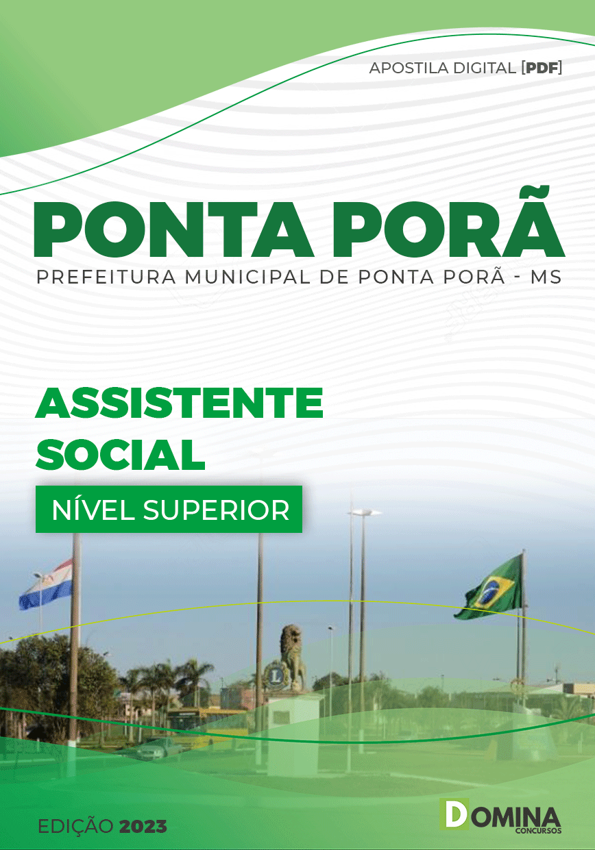 Apostila Digital Pref Ponta Porã MG 2023 Assistente Social
