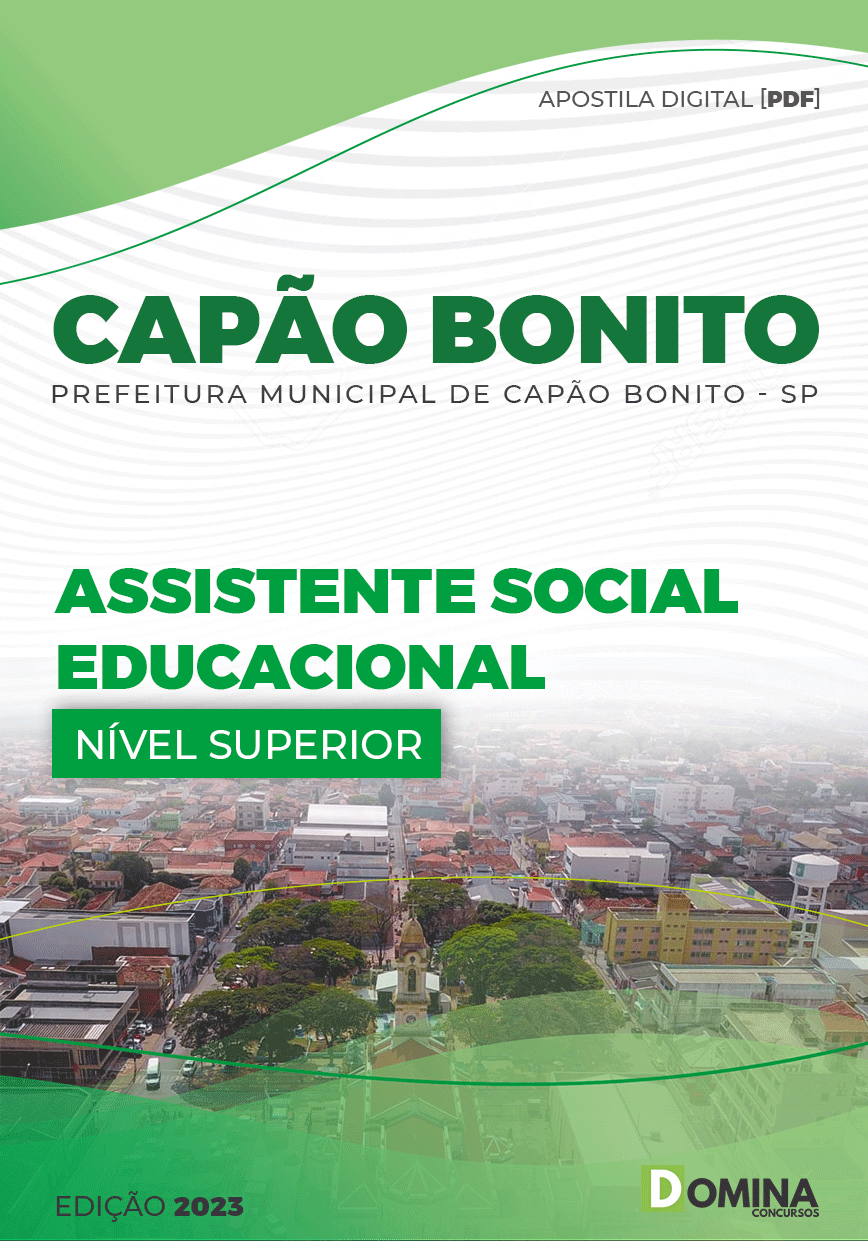 Apostila Pref Capão Bonito SP 2023 Assistente Social Educacional