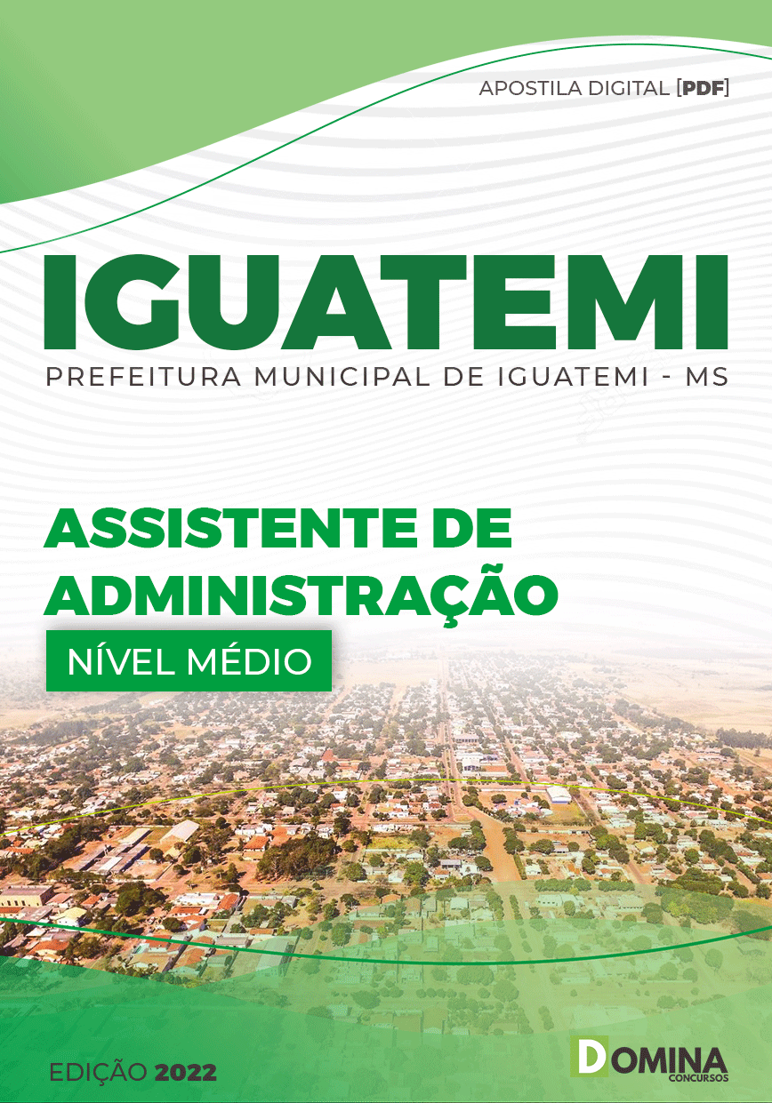 Apostila Pref Iguatemi MG 2022 Assistente Administrativo