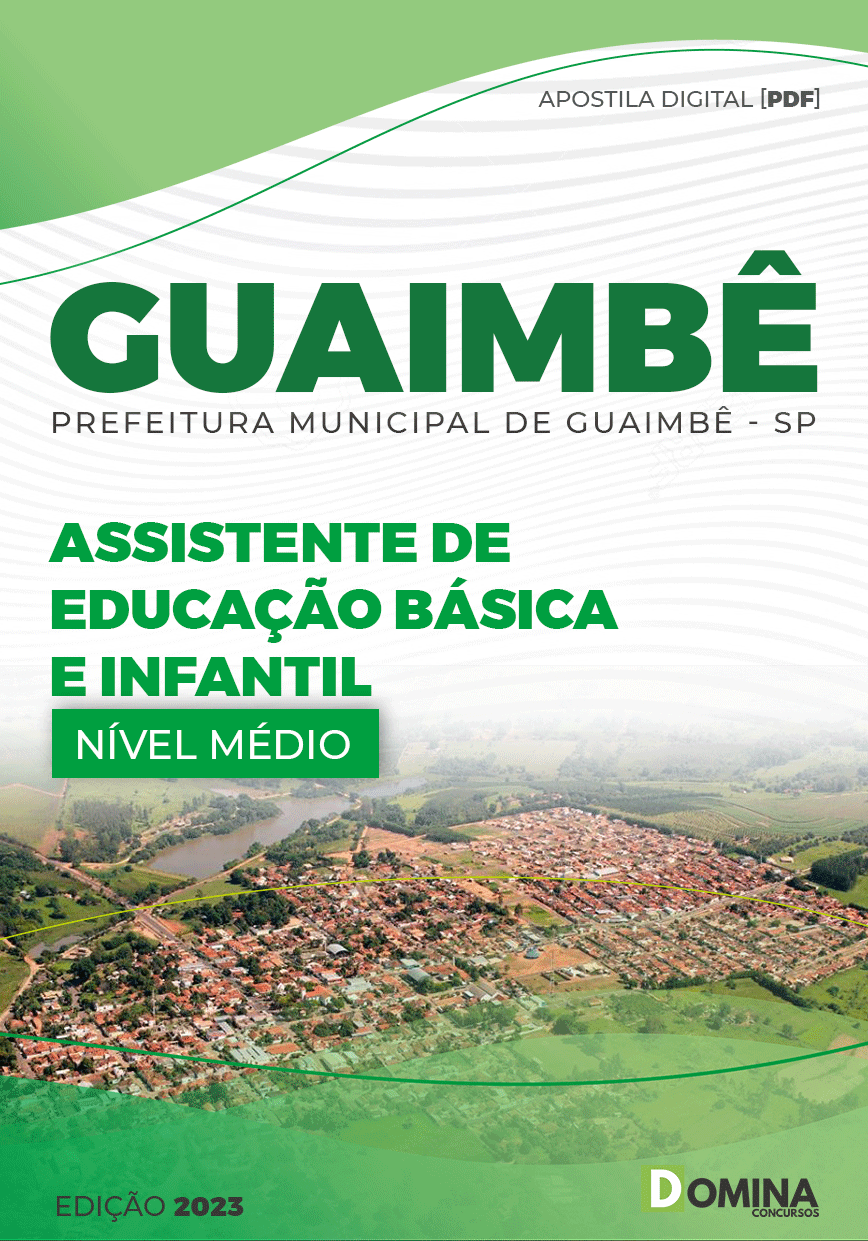 Apostila Pref Guaimbê SP 2023 Assistente Educação Básica