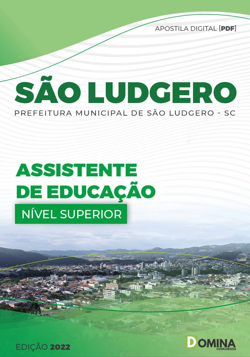 Apostila Pref São Ludgero SC 2022 Assistente Educação
