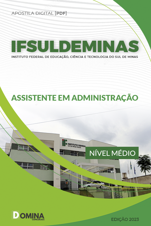 Apostila Digital IFSULDEMINAS 2023 Assistente Administração