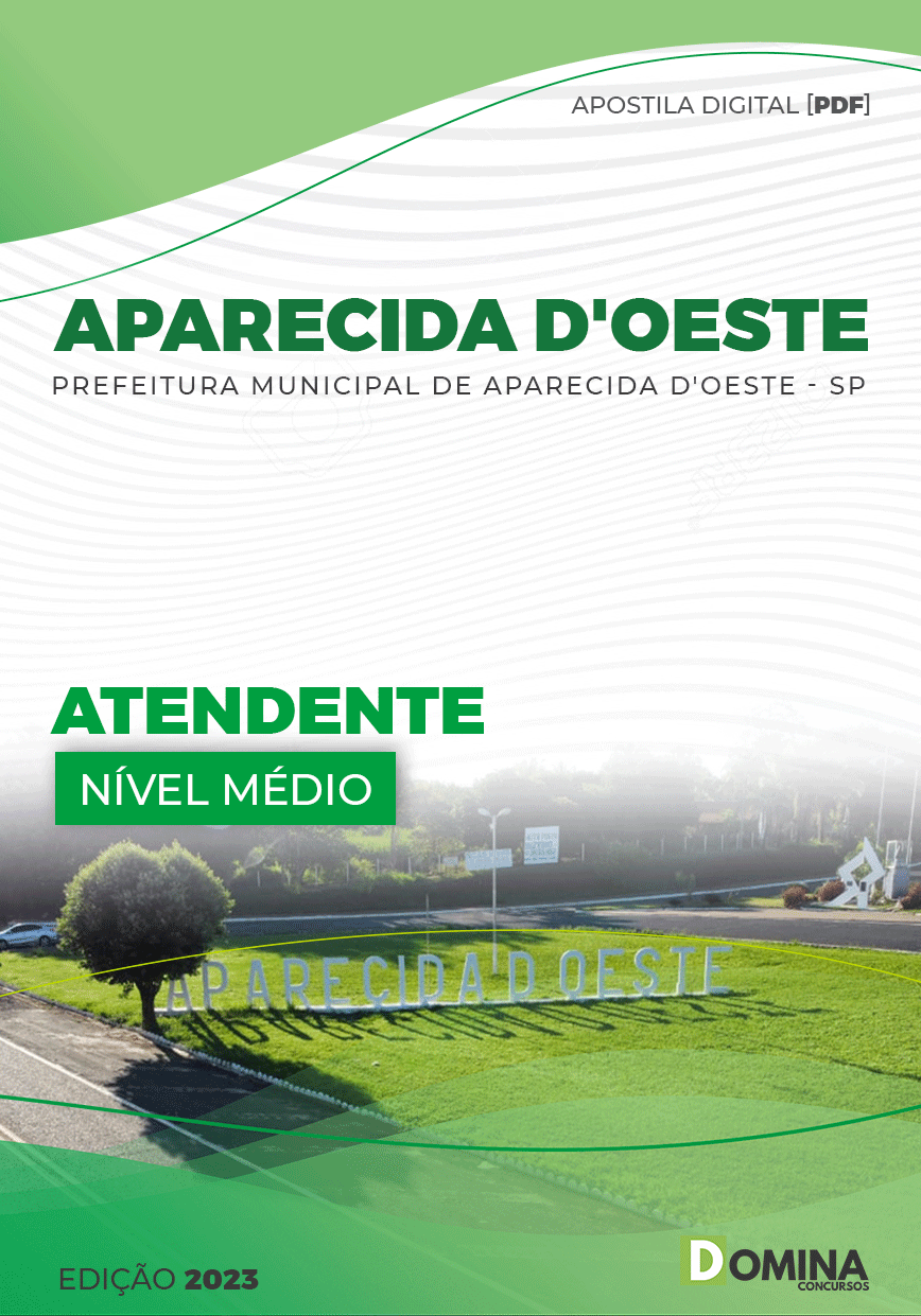 Apostila Pref Aparecida D’Oeste SP 2023 Atendente