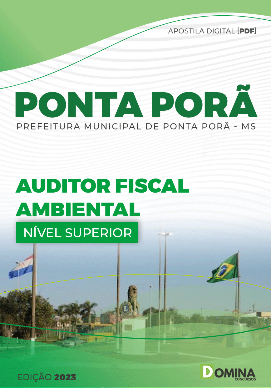 Apostila Pref Ponta Porã MG 2023 Auditor Fiscal Ambiental