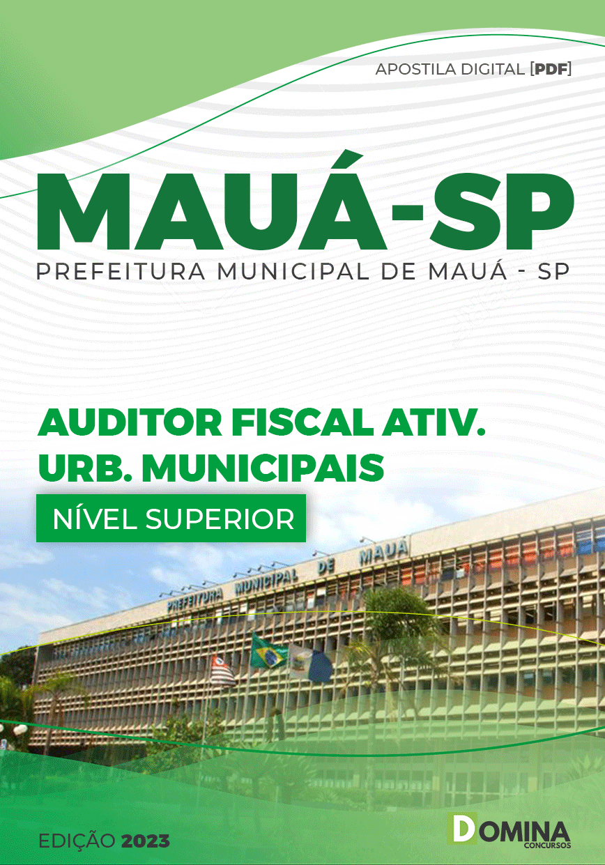 Apostila Pref Mauá SP 2023 Auditor Fiscal Atividades Urbanas