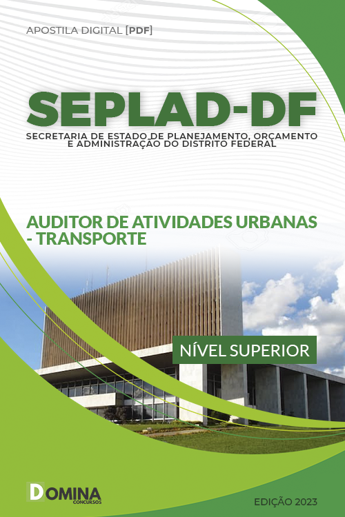 Apostila SEPLAD DF 2023 Auditor Atividades Urbanas Transporte