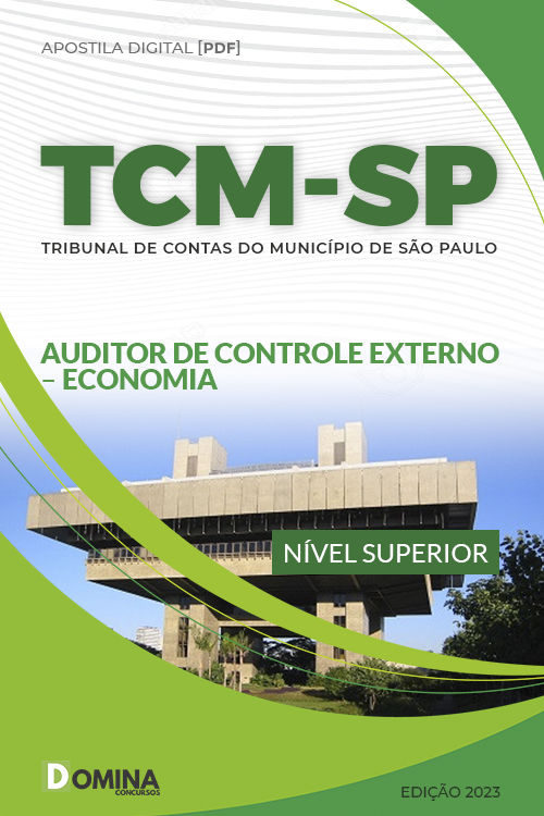 Apostila TCM SP 2023 Auditor Controle Externo Economia