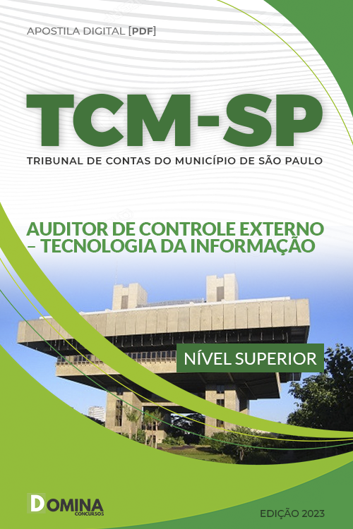 Apostila TCM SP 2023 Auditor Controle Externo Tecnologia Informação