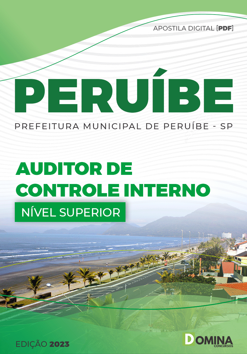 Apostila Pref Estância Balneária Peruíbe SP 2023 Auditor Controle Interno