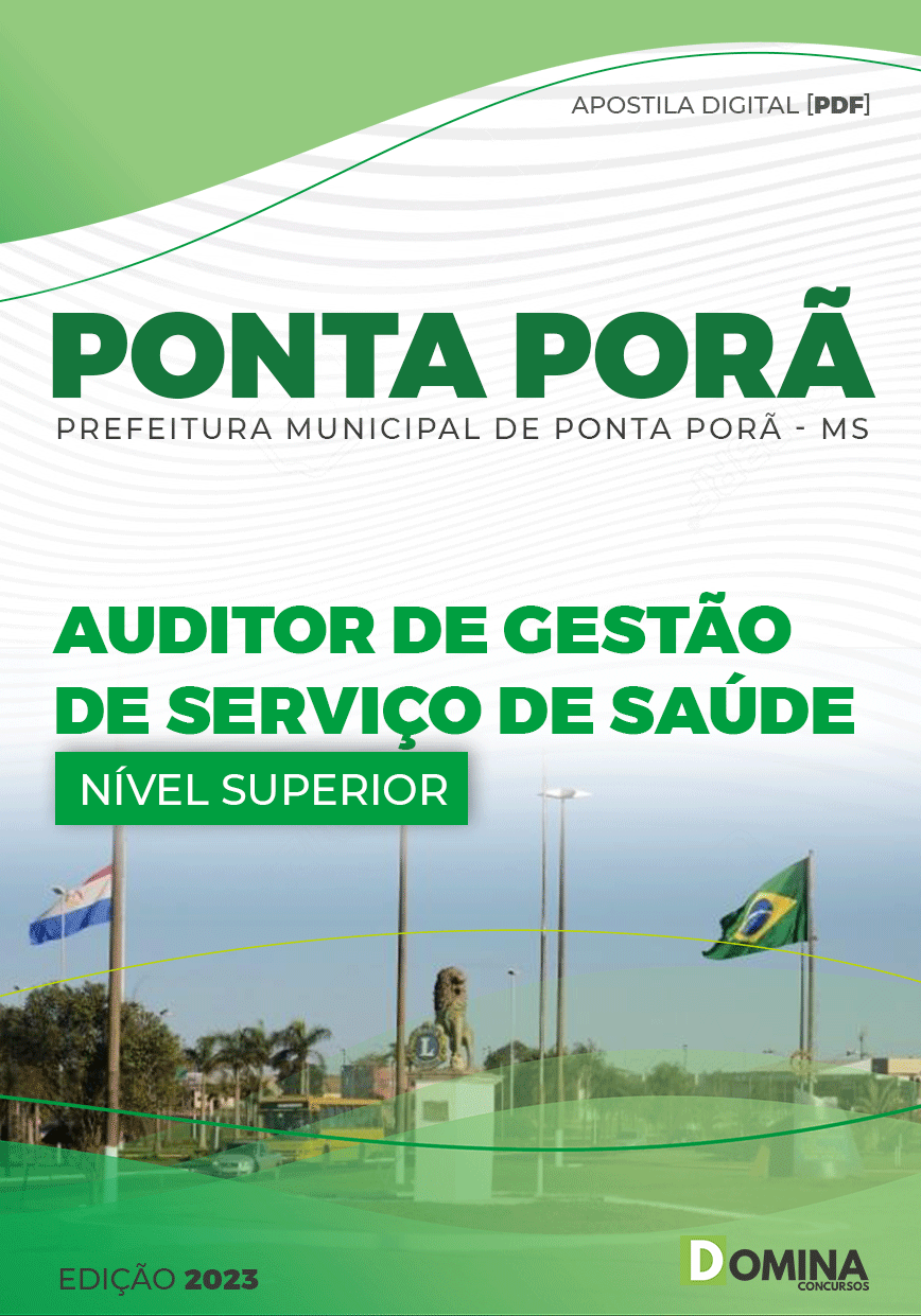 Apostila Pref Ponta Porã MG 2023 Auditor Gestão Saúde