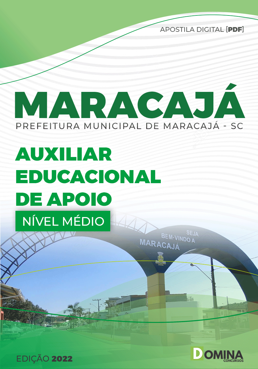 Apostila Pref Maracajá SC 2022 Auxiliar Educacional Apoio