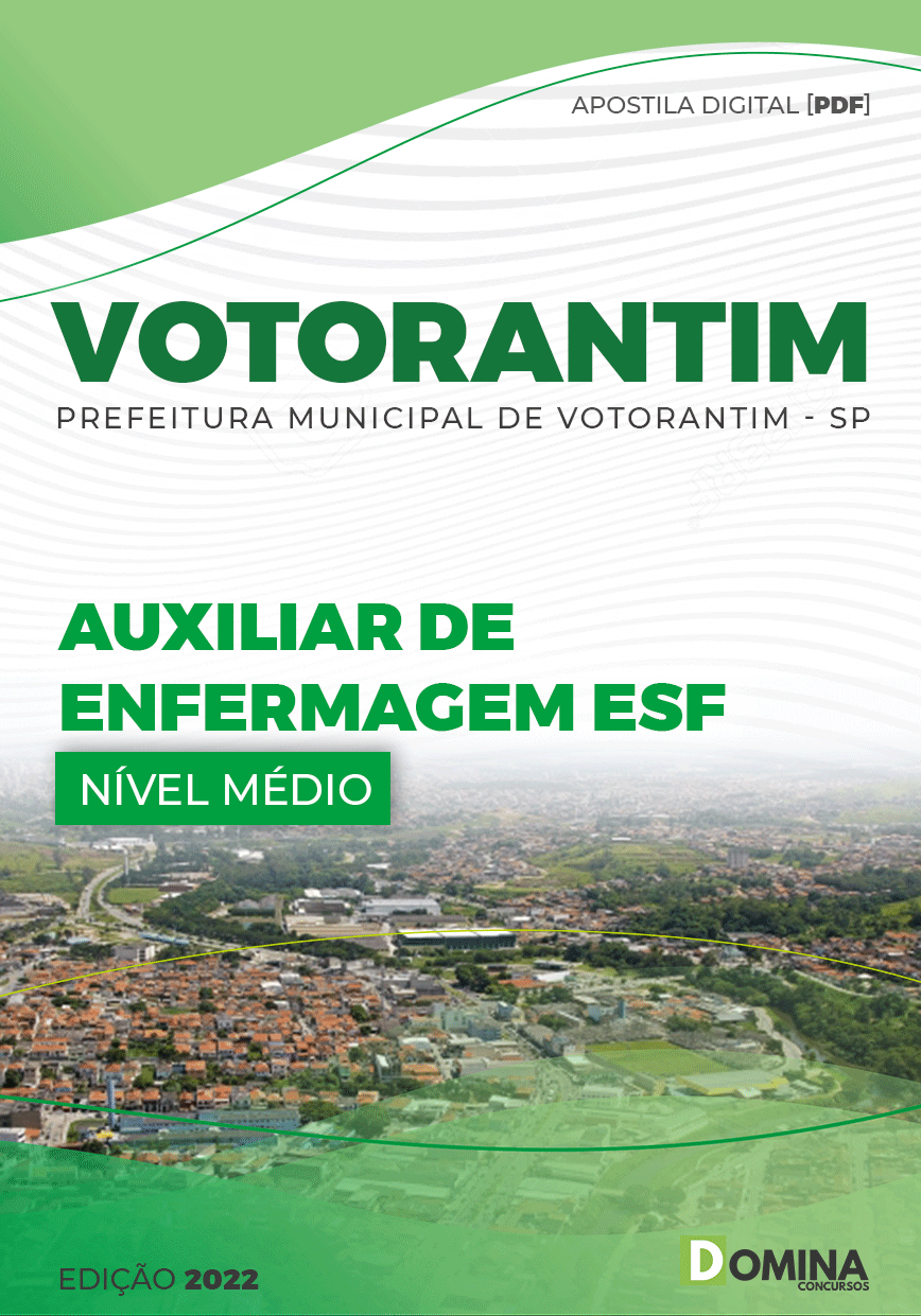 Apostila Pref Votorantim SP 2022 Auxiliar Enfermeiro