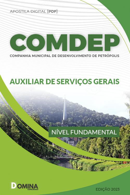 Apostila Digital COMDEP 2023 Auxiliar Serviços Gerais