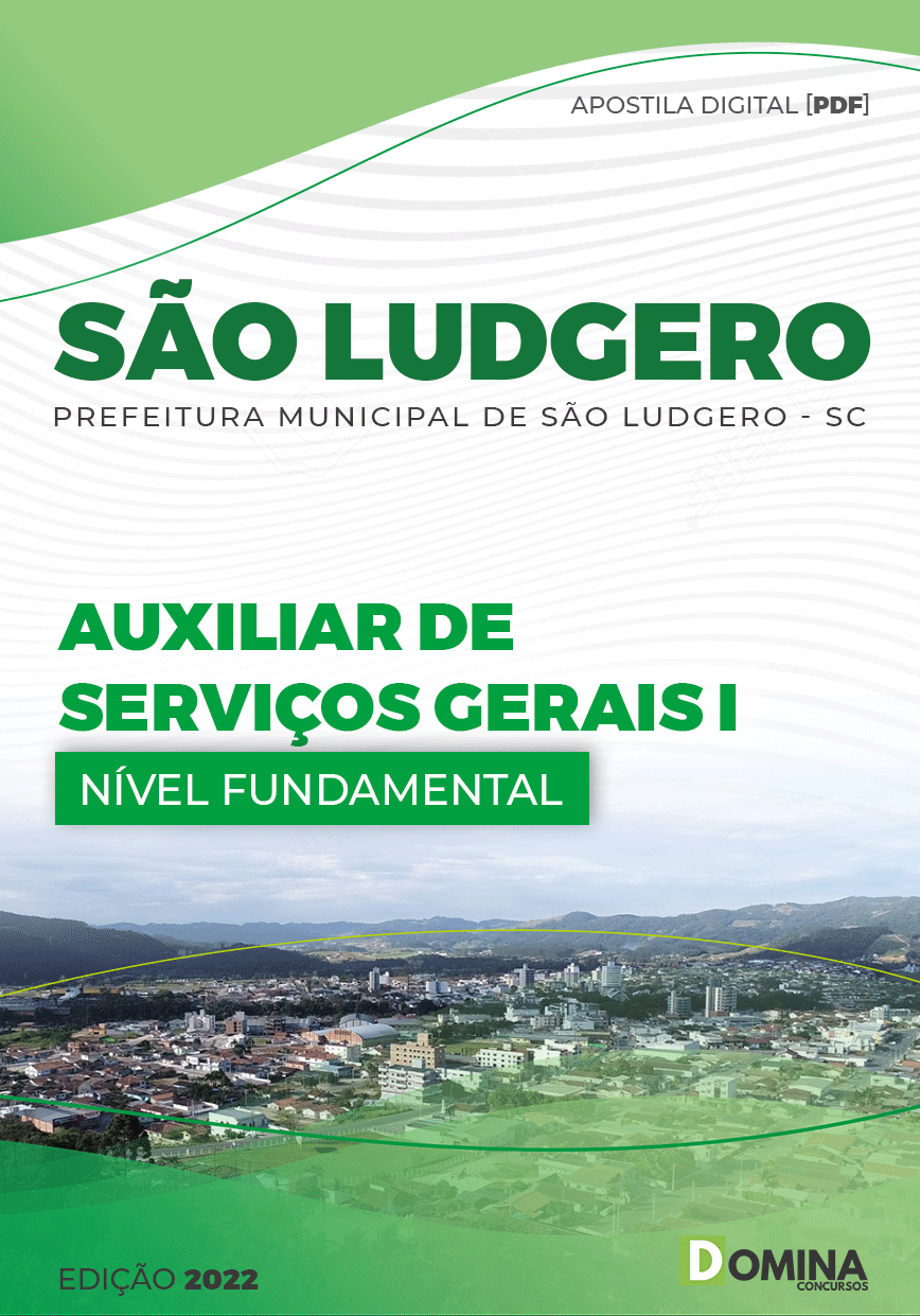 Apostila Pref São Ludgero SC 2022 Auxiliar Serviço Gerais