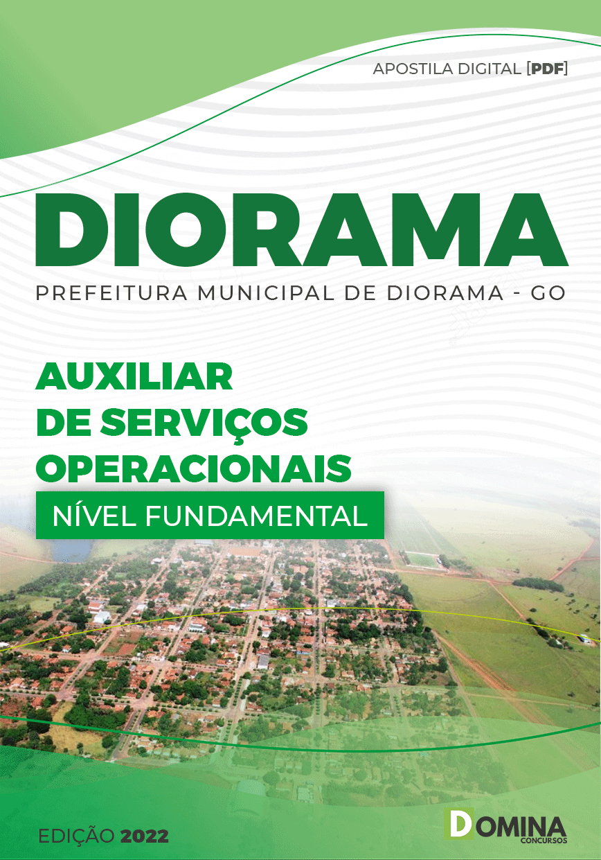 Apostila Pref Diorama GO 2022 Auxiliar Serviços Operacionais