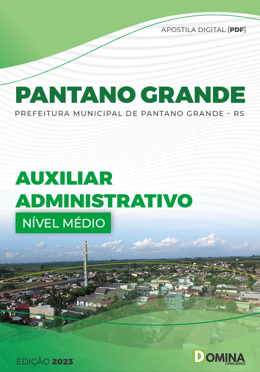Apostila Pref Pantano Grande RS 2023 Auxiliar Administrativo