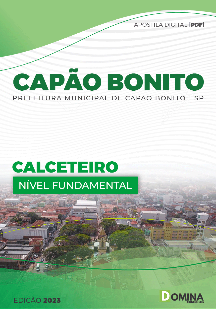 Apostila Digital Pref Capão Bonito SP 2023 Calceteiro