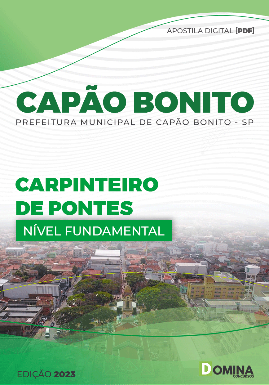 Apostila Pref Capão Bonito SP 2023 Carpinteiro Pontes