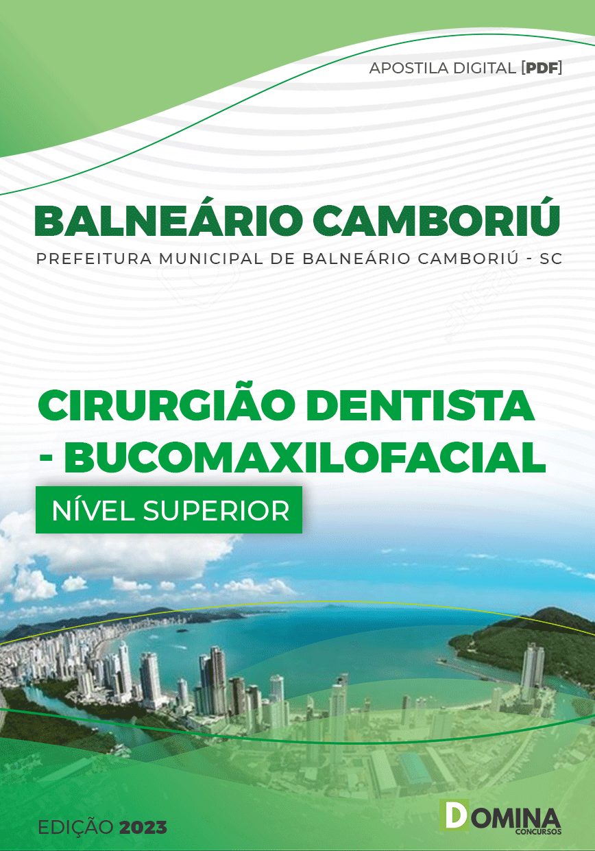 Apostila Pref Balneário Camboriú SC 2023 Cirurgião Buco Maxilo Facial