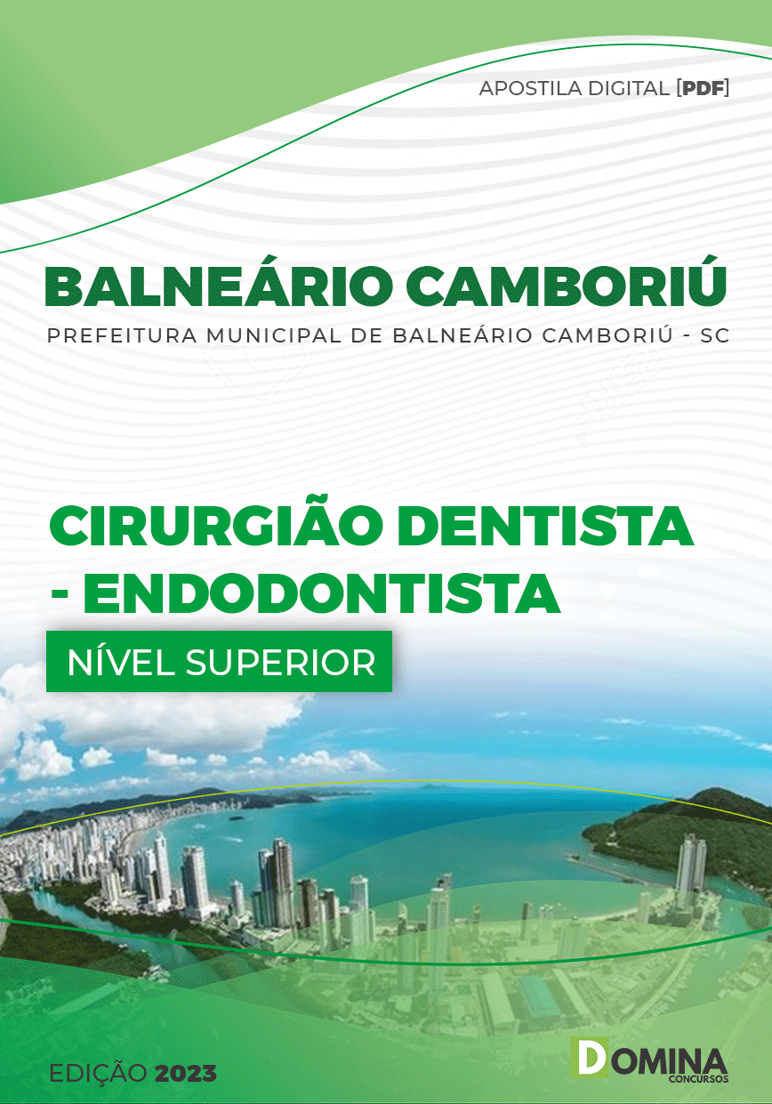 Apostila Pref Balneário Camboriú SC 2023 Cirurgião Dentista Endod