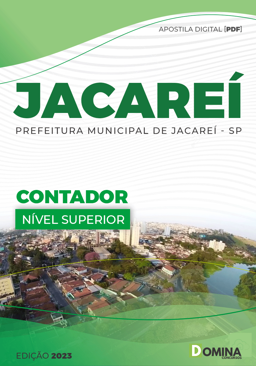 Apostila Digital Concurso Pref Jacareí SP 2023 Contador