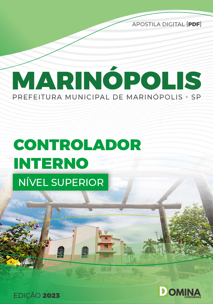Apostila Digital Pref Marinópolis SP 2023 Controlador Interno