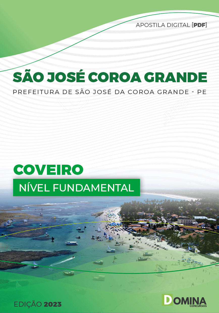 Apostila Pref São José Coroa Grande PE 2023 Coveiro