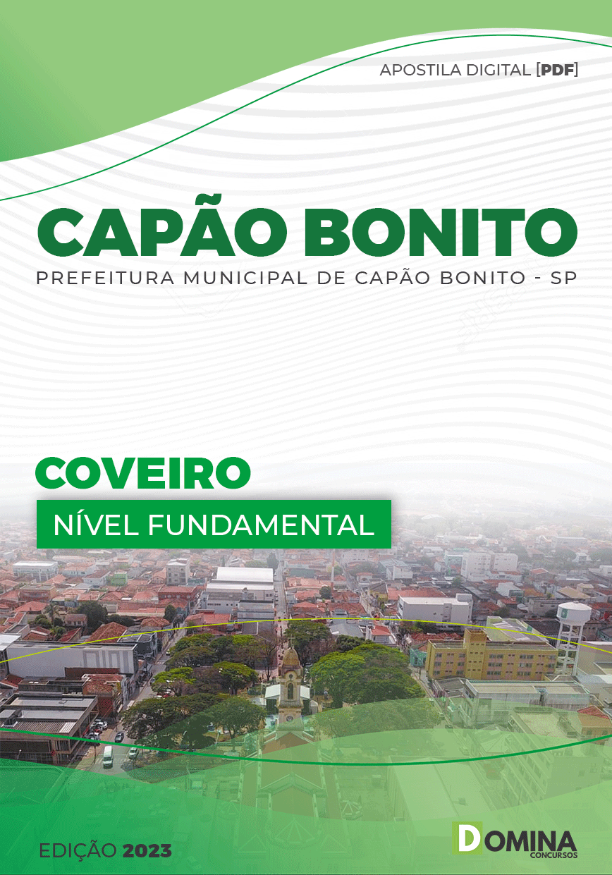Apostila Digital Pref Capão Bonito SP 2023 Coveiro