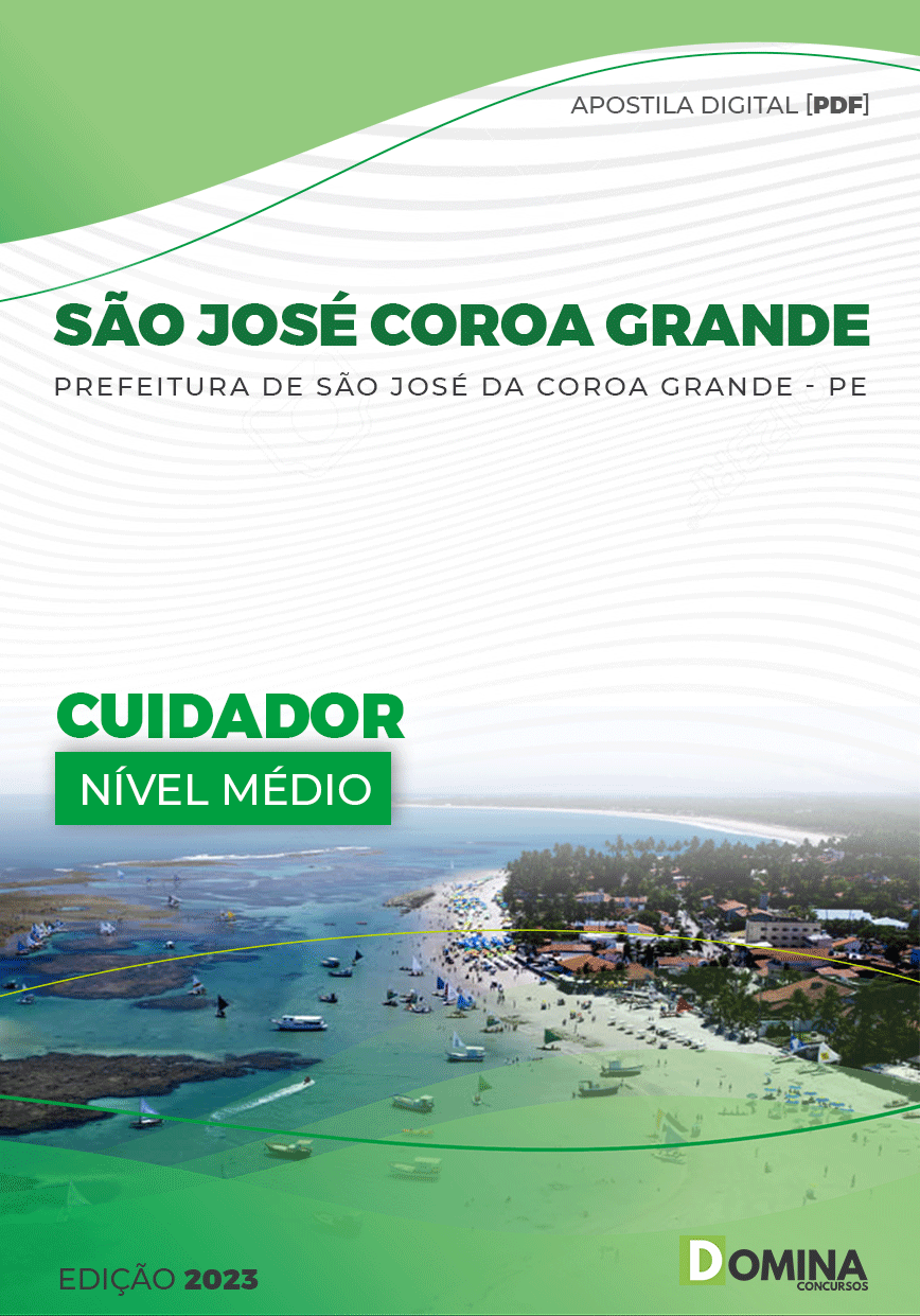 Apostila Pref São José Coroa Grande PE 2023 Cuidador