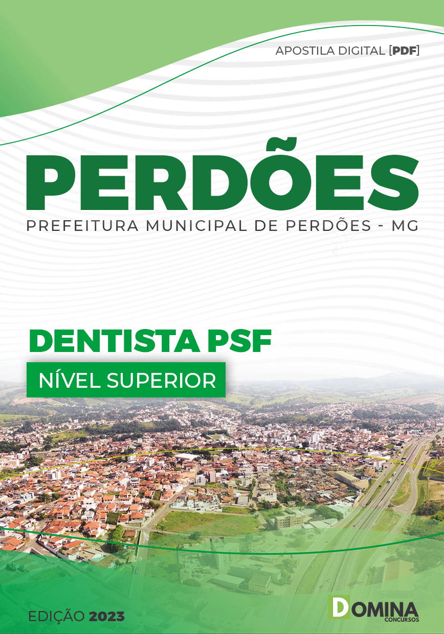 Apostila Digital Pref Perdões MG 2023 Dentista PSF