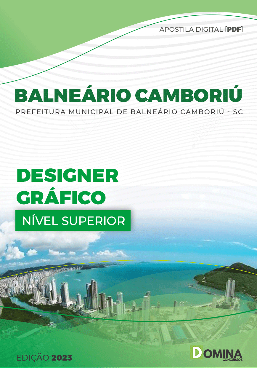 Apostila Pref Balneário Camboriú SC 2023 Designer Gráfico