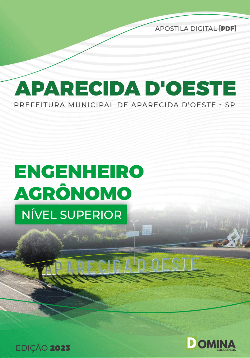 Apostila Pref Aparecida D’Oeste SP 2023 Engenheiro Agronômo