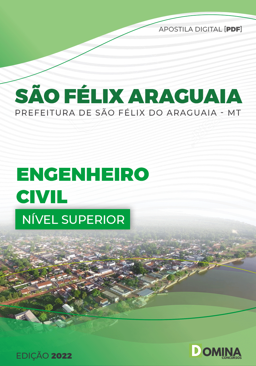 Apostila Pref São Félix Araguaia MT 2022 Engenheiro Civil