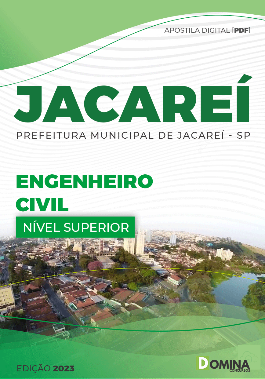 Apostila Concurso Pref Jacareí SP 2023 Engenheiro Civil