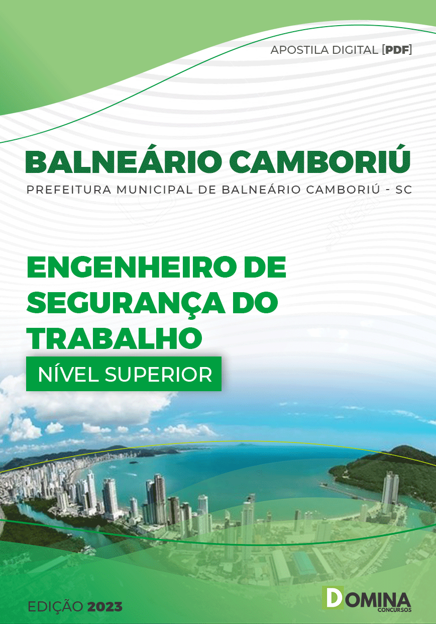 Apostila Pref Balneário Camboriú SC 2023 Engenheiro Segurança Trabalho