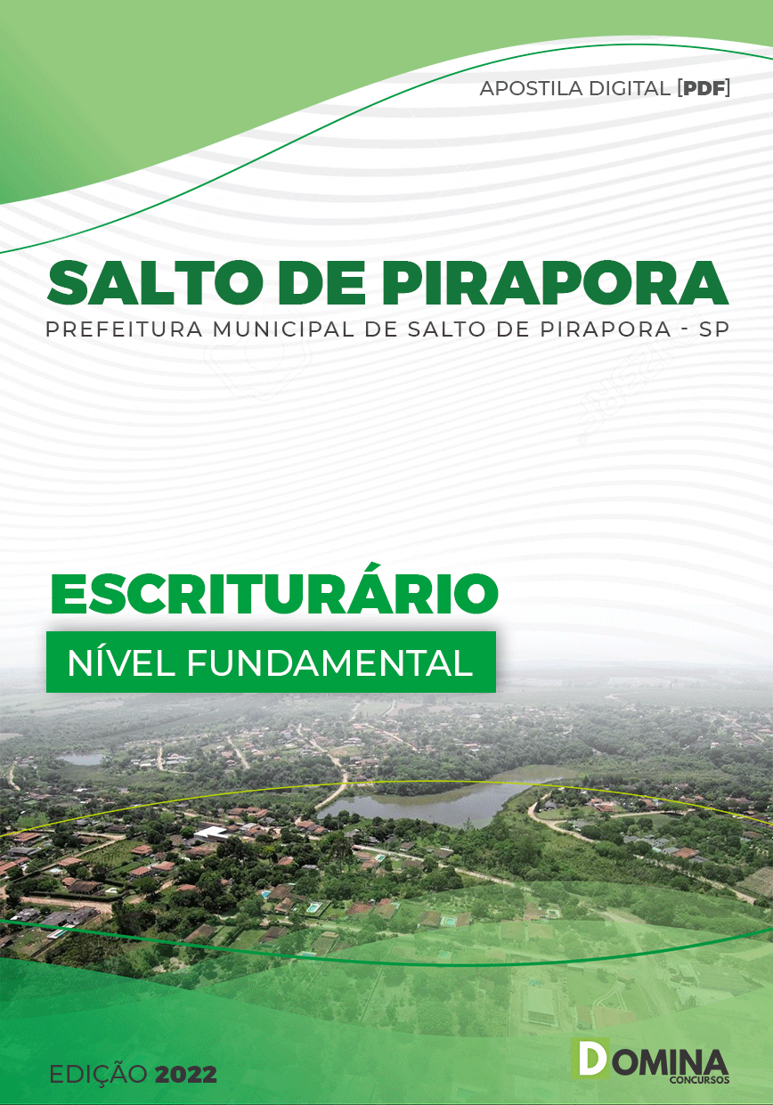 Apostila Digital Pref Salto Pirapora SP 2022 Escriturário