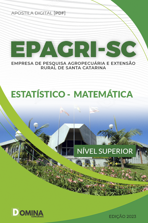 Apostila Digital EPAGRI SC 2023 Estatístico Matemática