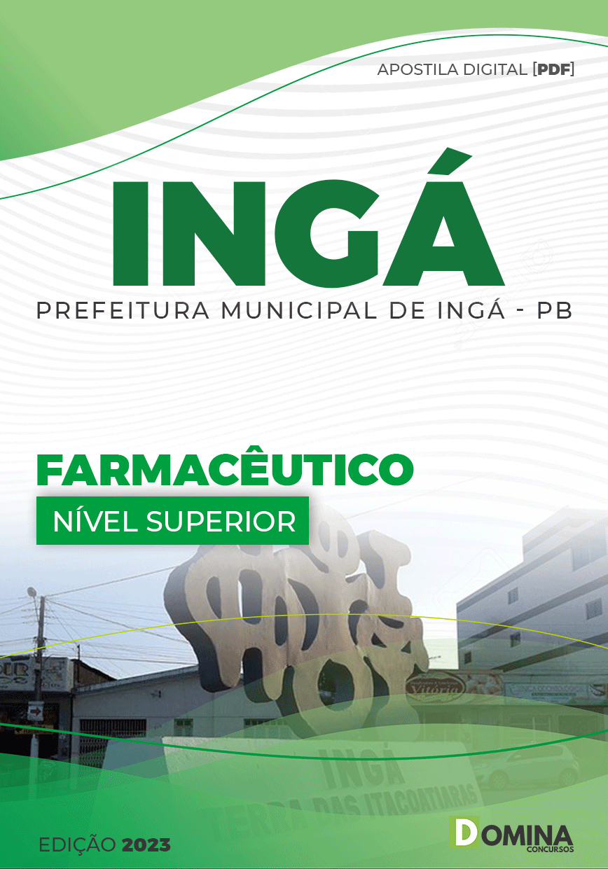 Apostila Digital Concurso Pref Ingá PB 2023 Farmacêutico