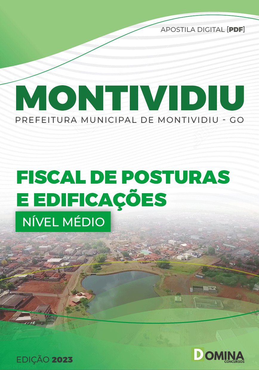 Apostila Pref Montividiu GO 2023 Fiscal Postura Edificações